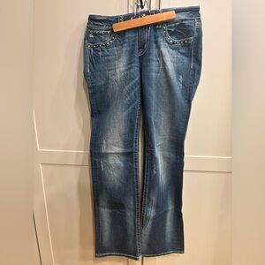 Miss Me Dark Blue Straight Leg Jeans